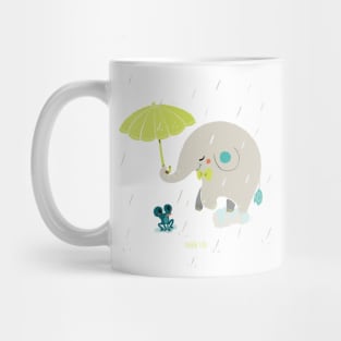 Rainy Elephant Mug